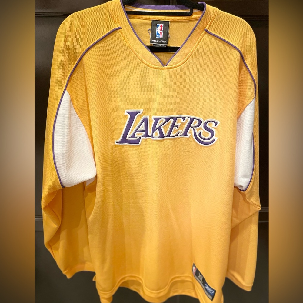 Reebok Yellow and Purple Sports Jersey
